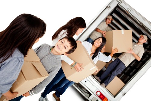 Removal team helping with a residential move in Brent
