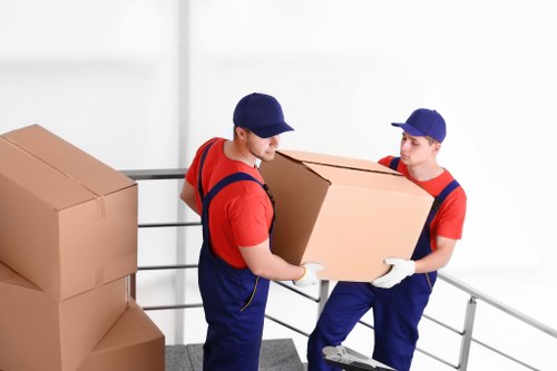Professional flat removals team preparing an apartment move in Brent