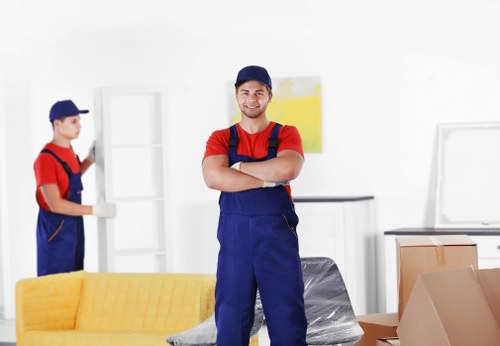Furniture removals team handling a home move in Brent