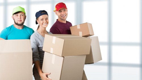 Brent removal team packing boxes for a local relocation
