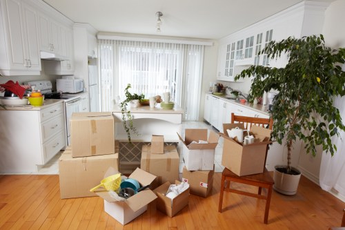 Professional movers handling a house move in Brent