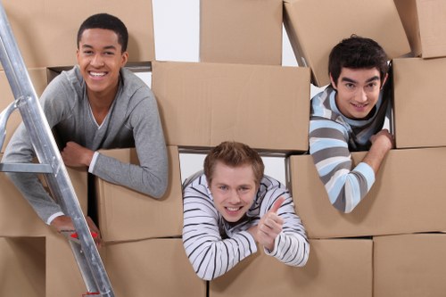 House movers in Brent handling furniture with care
