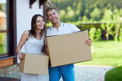 Mover handling fragile items with care during transport