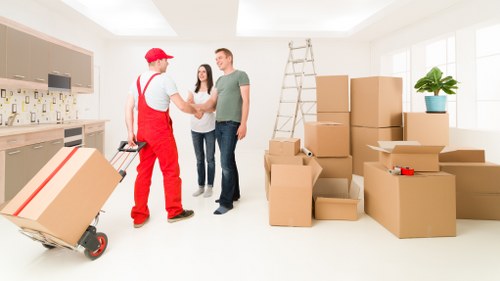 Office relocation setup for removals in Brent