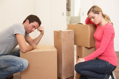 Packing and loading items for a Brent man and van move