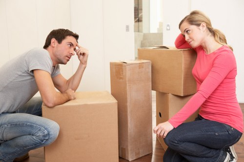 Furniture loaded into a moving van by removal experts in Brent