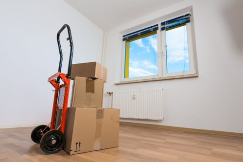 Local house removals vehicle serving a flat or family home in Brent